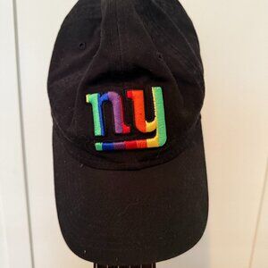 New York Giants Pride Hat – Black Rainbow Logo – NFL New Era 9Twenty Adjustable